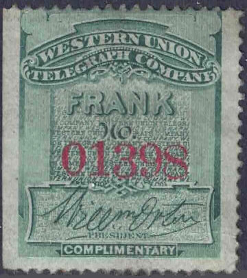 estern Union 1871 O1398