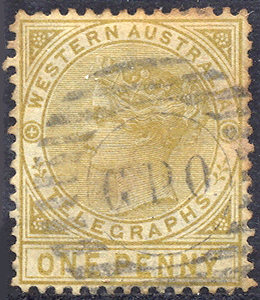 1d stamp postally used.