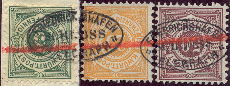 Telegraphic use of postage stamps