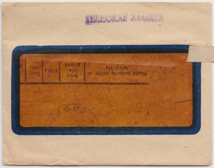 1952 telegram envelope.