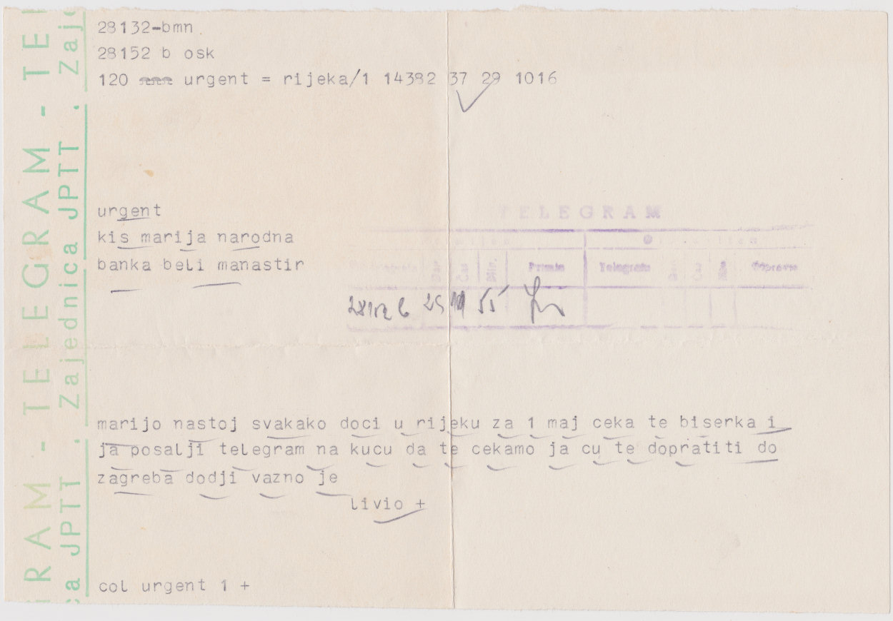1952 telegram.