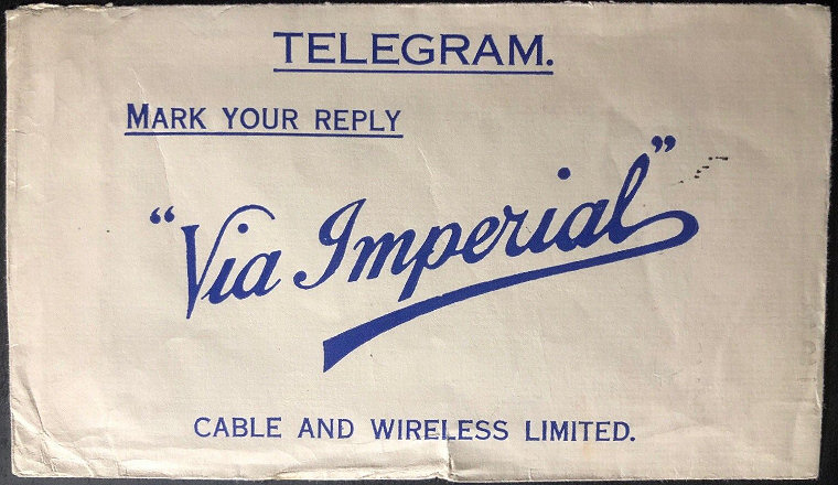 C&W Telegram, 7 February 1941 - back