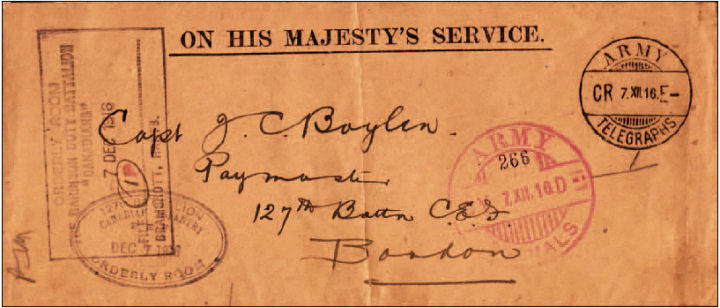 Army Signals and Army Telegraph on same cover