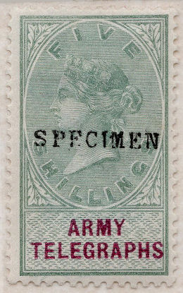 Army Telegraph 5s specimen
