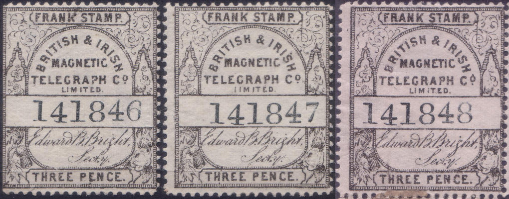 British & Irish 3d - 141846-48 flaws