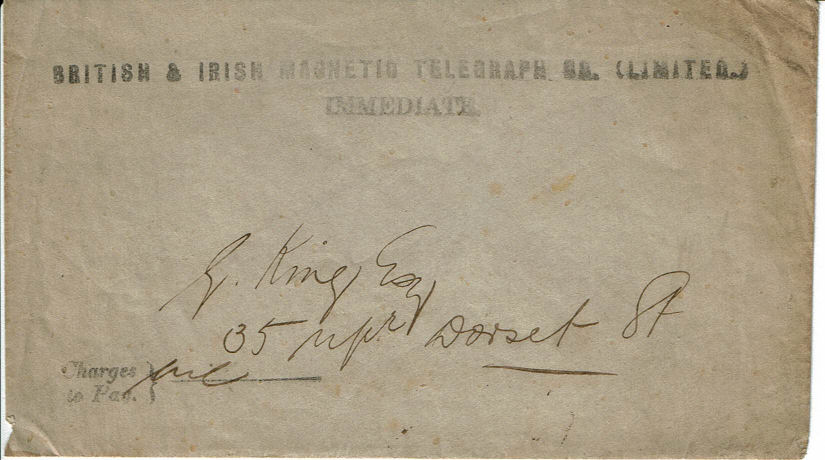 British & Irish Stationery Irish 1852 Form - front