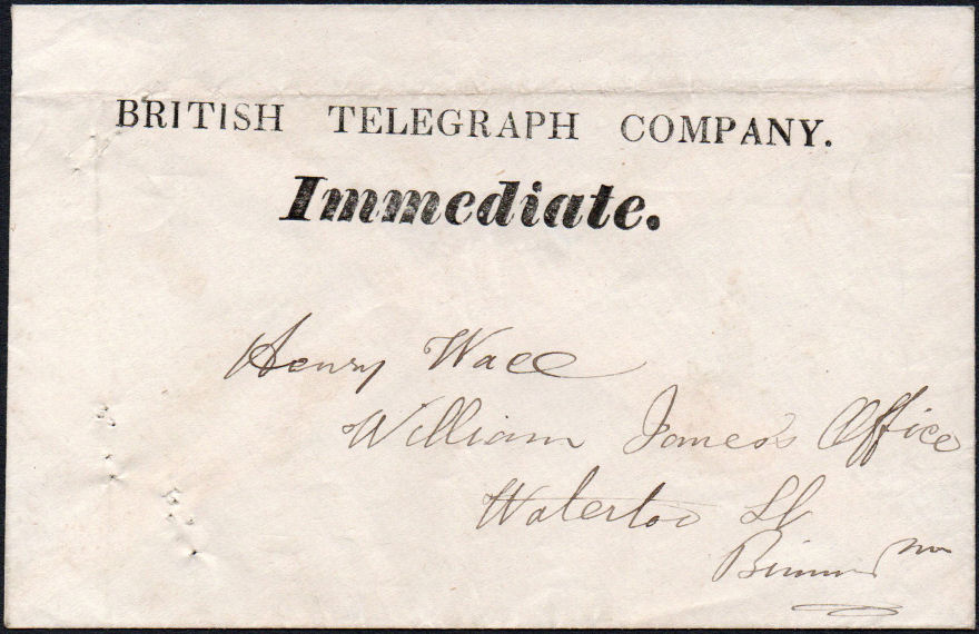 BTC Envelope - 1856 front.