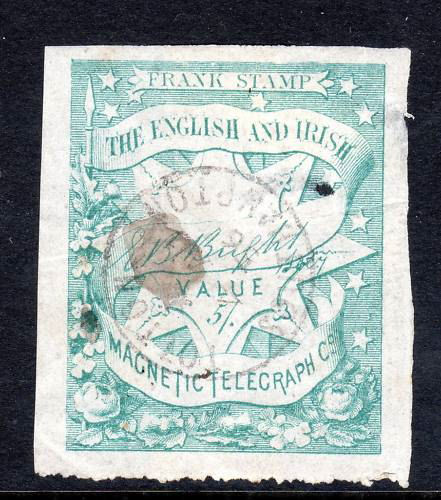 English & Irish Magnetic Telegraph Company used 5s.