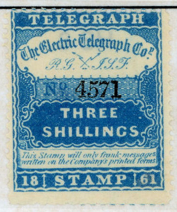 Electric Telegraph Company 3s.