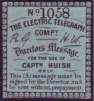 Electric Telegraph Company Directors' Message-1058.
