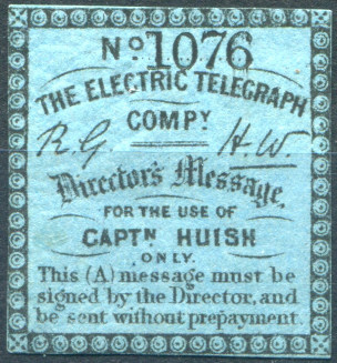 Electric Telegraph Company Directors' Message-1076.