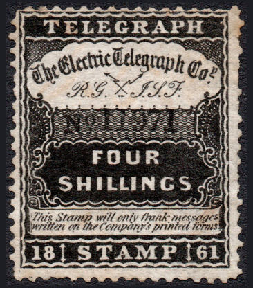 Electric Telegraph Company 4s (black tablet).