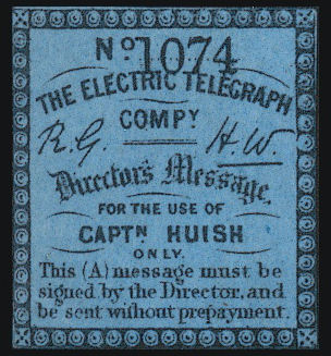 Electric Telegraph Company Directors' Message-1074.