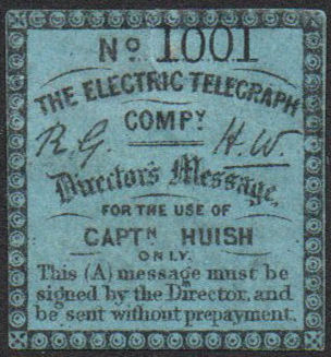 Electric Telegraph Company Directors' Message-1001.