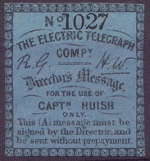 Electric Telegraph Company Directors' Message-1027.