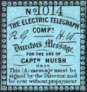 Electric Telegraph Company Directors' Message-1014.