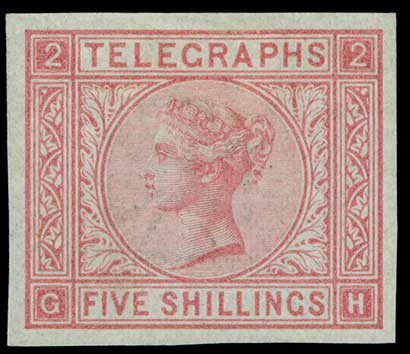 Post Office Telegraph 5s imprimatur