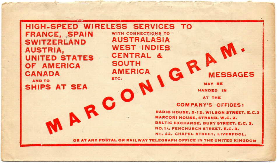 1925 Marconigram - b