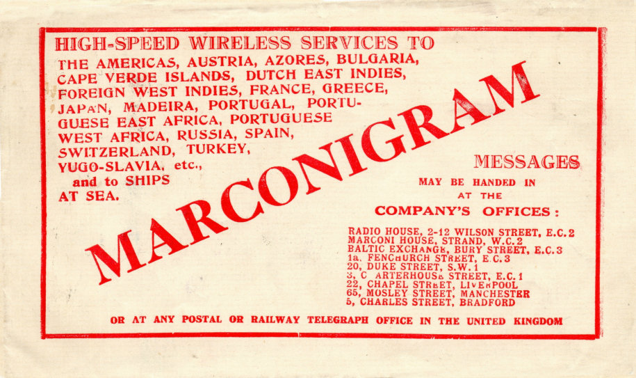 1928 Marconigram - b