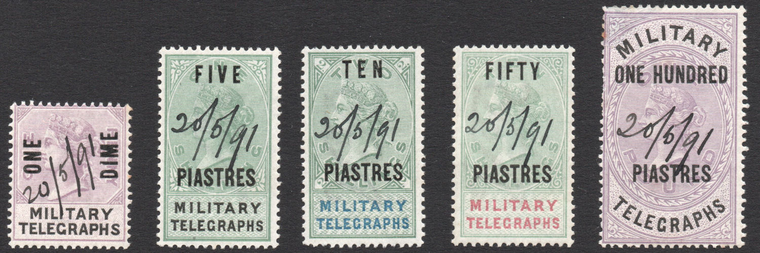Military Telegraph 2nd overprint dated 20/5/91
