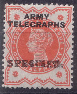 Army Telegraph ½d genuine