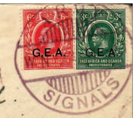 Army Signals on G.E.A. cover - front