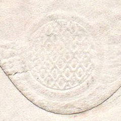 1863 Telegram Envelope - seal