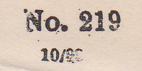 NTC Bill imprint 10/1899