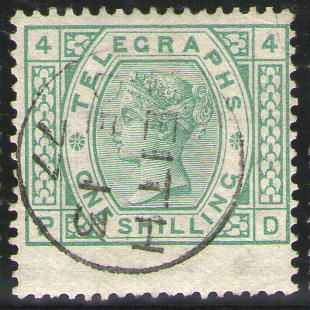 Post Office Telegraph 1s plate-4