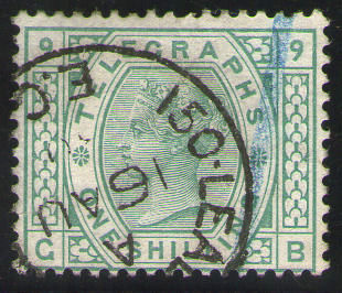 Post Office Telegraph 1s plate-9