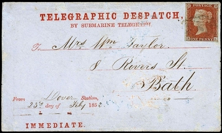 Submarine Telegraph Co. delivery envelope
