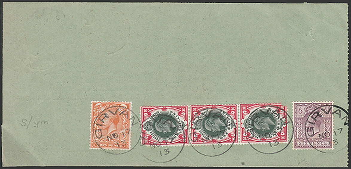 Telephone Girvan 1913 receipt - back