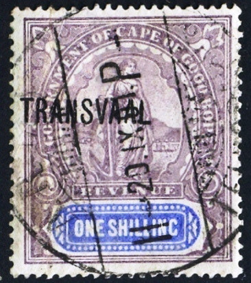 Transvaal overprint on COGH 1s Fiscal.