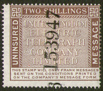 United Kingdom Electric Telegraph 2s