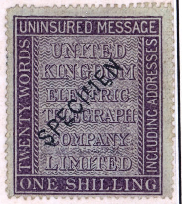 United Kingdom Electric Telegraph 1s
