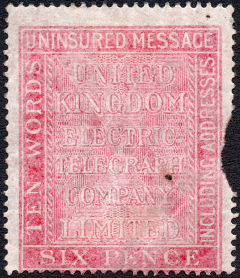 United Kingdom Electric Telegraph 6d