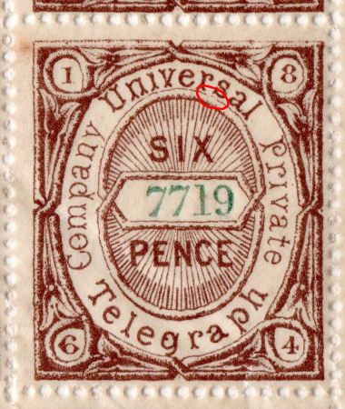 6d stamp 19, black