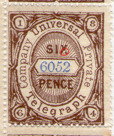 6d stamp 52, black
