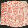 Three Halfpence Newspaper tax stamp