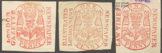 Penny Newspaper tax stamps