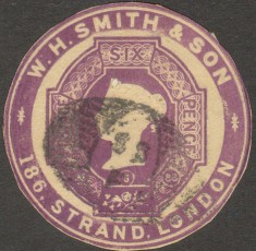 W. H. Smith & Son 6d with collar