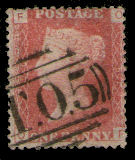 TO-Stamps T.O.5 on 1d
